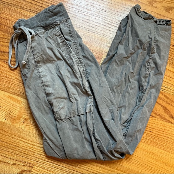 Standard James Perse gray cargo pull on drawstring pants size 0 - Picture 1 of 7